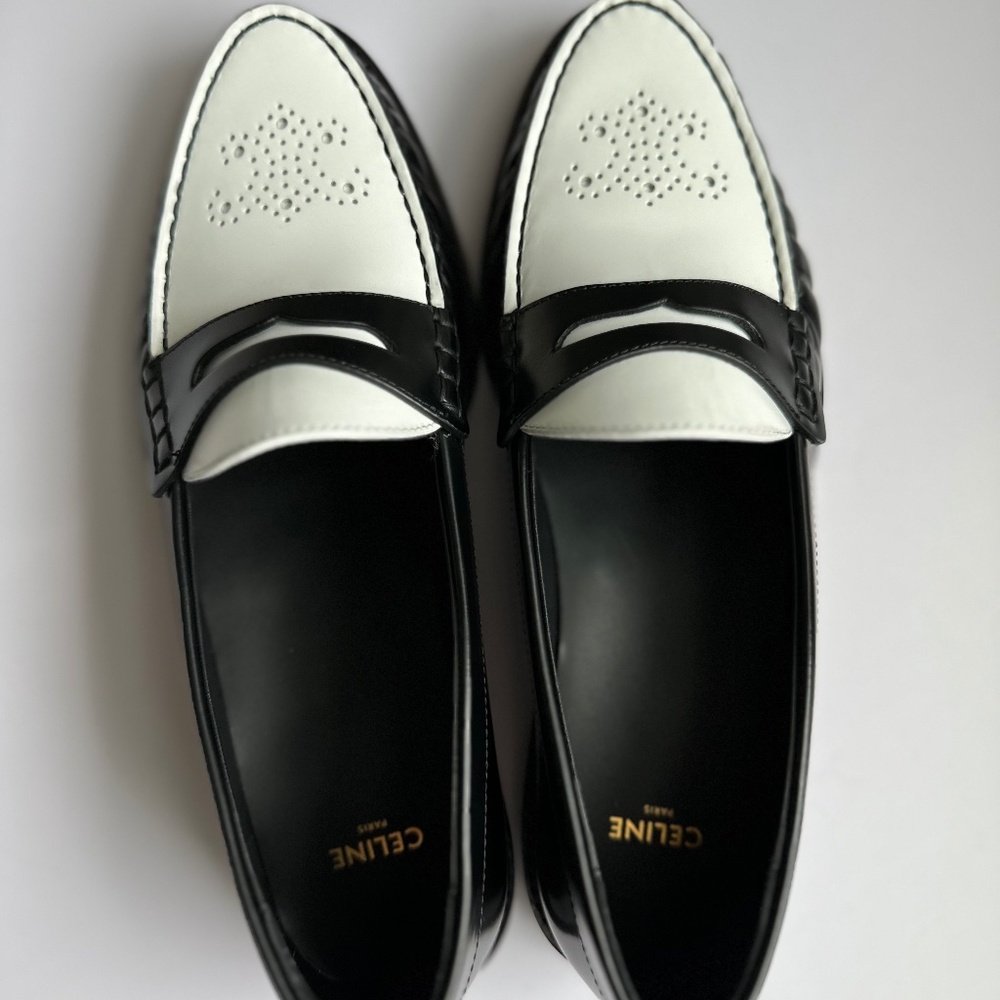 Celine Vivienne Leather Loafers